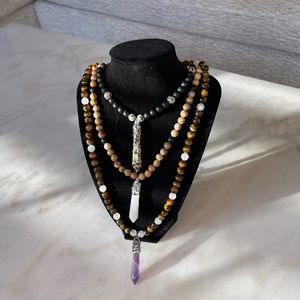 Unisex Handmade Natural Stone Necklaces